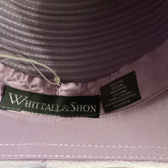 Lilac Feather and Sequins Slanted Elegant Hat main image 4